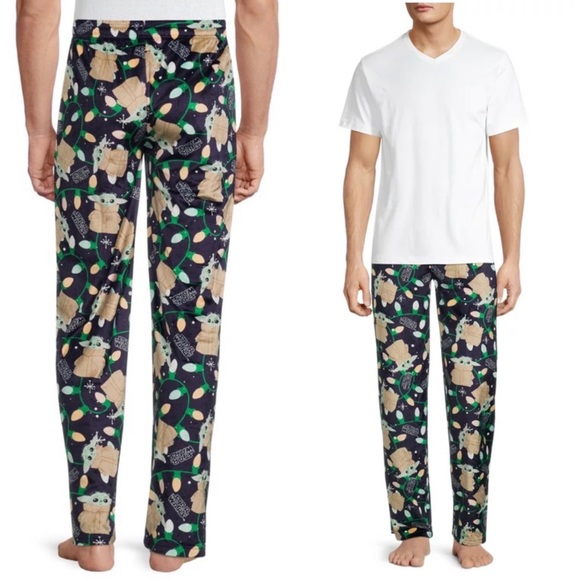 Mandalorian Pants Star Wars Mandalorian Baby Yoda Pajamas Xl Poshmark